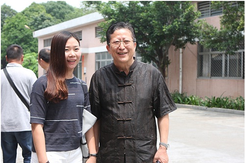 材通實業(yè)總經(jīng)理魏麗慧與名匠裝飾(集團)溫浙濤董事長